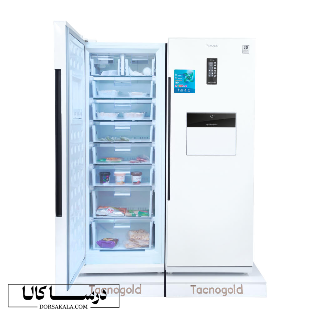 یخچال فریزر دوقلو هوم بار تاکنو مدل S601RW-600FWسفید