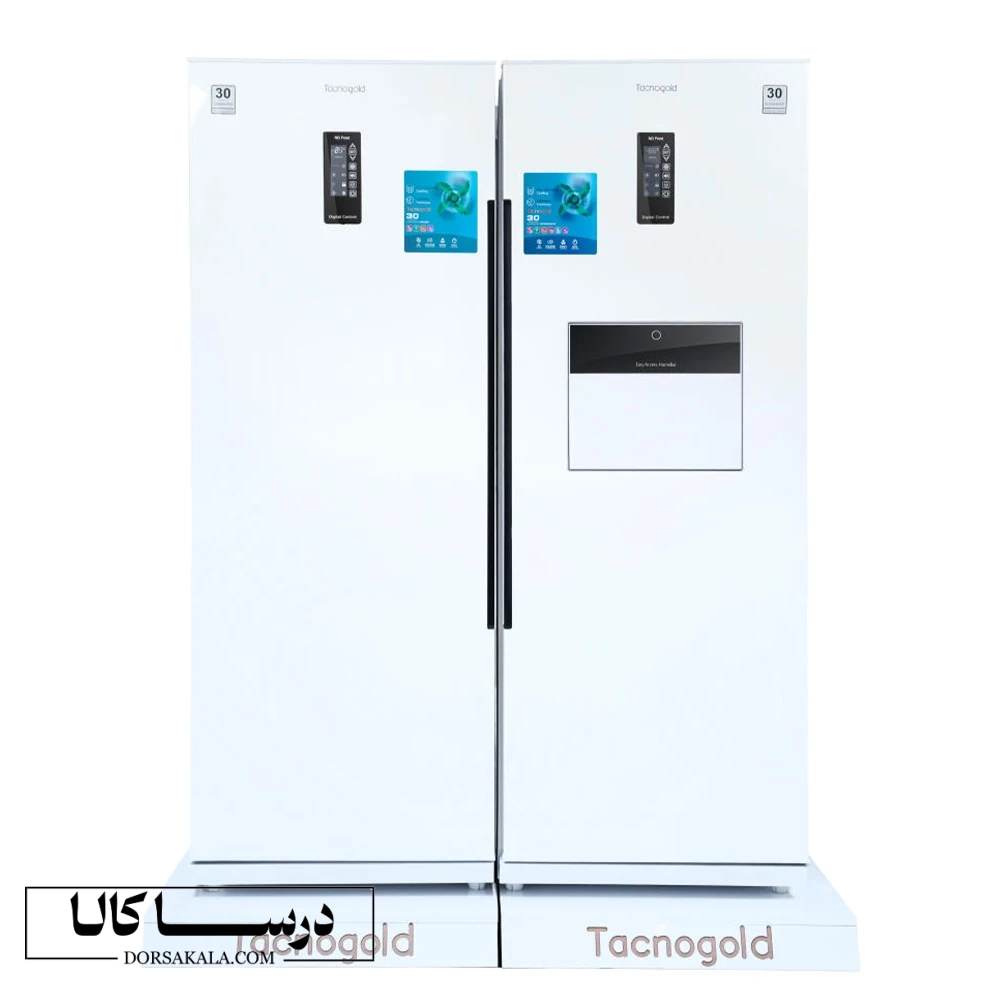 یخچال فریزر دوقلو هوم بار تاکنو مدل S601RW-600FWسفید
